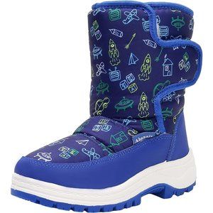 Ahannie Toddler Boys Girls Snow Boots, Winter Insulated Outdoor Boots for Kids
